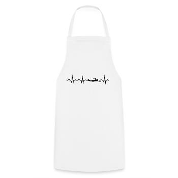 Swimming Water Sports Float Gift - Cooking Apron - white - Front - AI Model Male 185 dark (185cm)