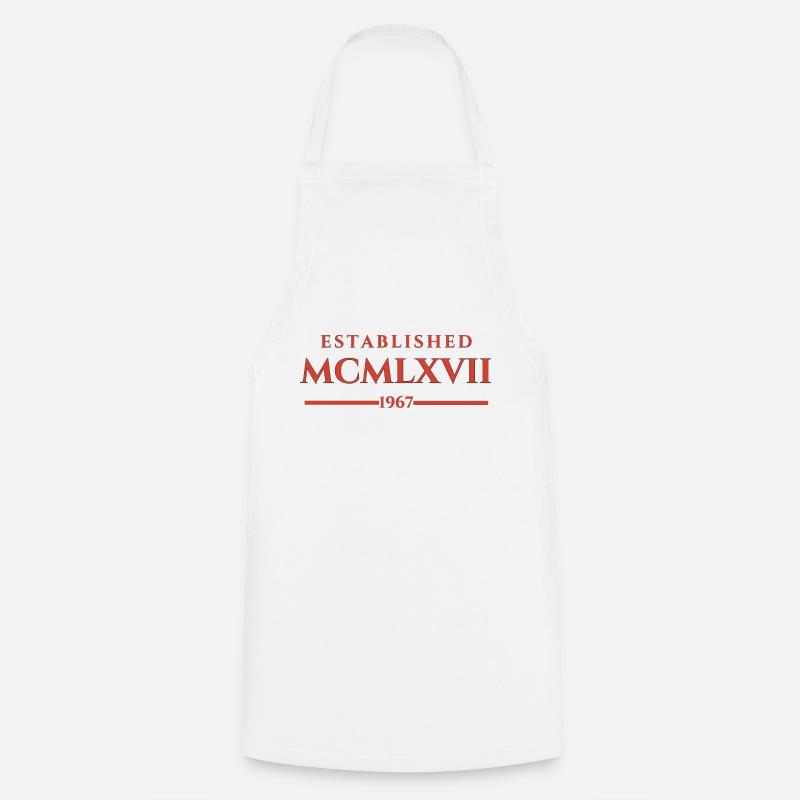 ESTABLISHED MCMLXVII 1967 - Cooking Apron - white