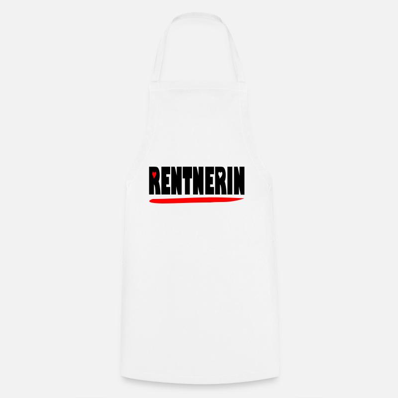 endlich Rentnerin - Kochschürze - Weiß