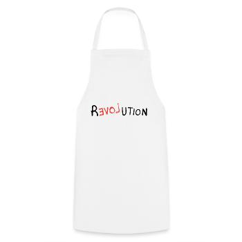 Amour de la révolution - Tablier de cuisine - blanc - Devant - AI Model Male 185 dark (185cm)