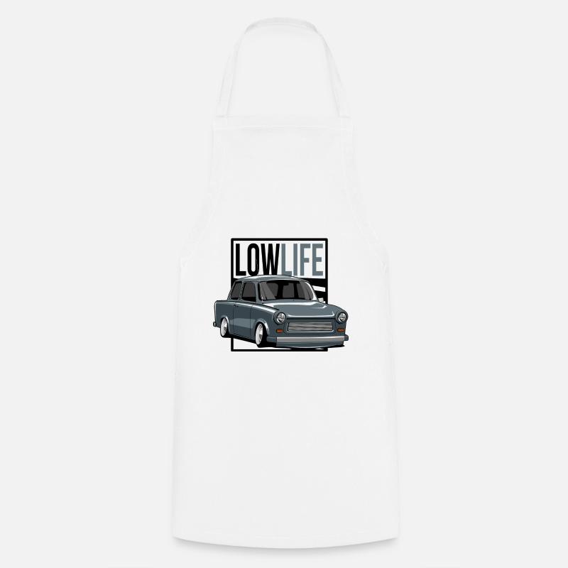 Low Life Cardboard - Cooking Apron - white