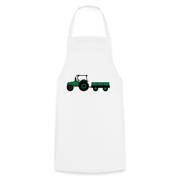 Tractor With Trailer - Tablier de cuisine - blanc - Devant - AI Model Male 185 dark (185cm)