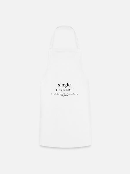 Single Definition Dictionary - Kochschürze - Weiß