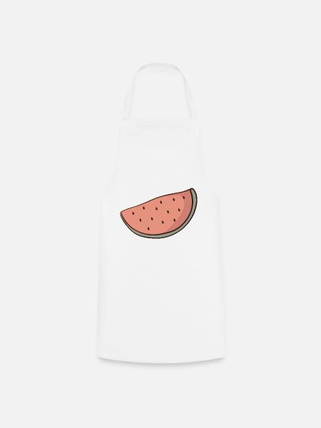 Wassermelone - Kochschürze - Weiß