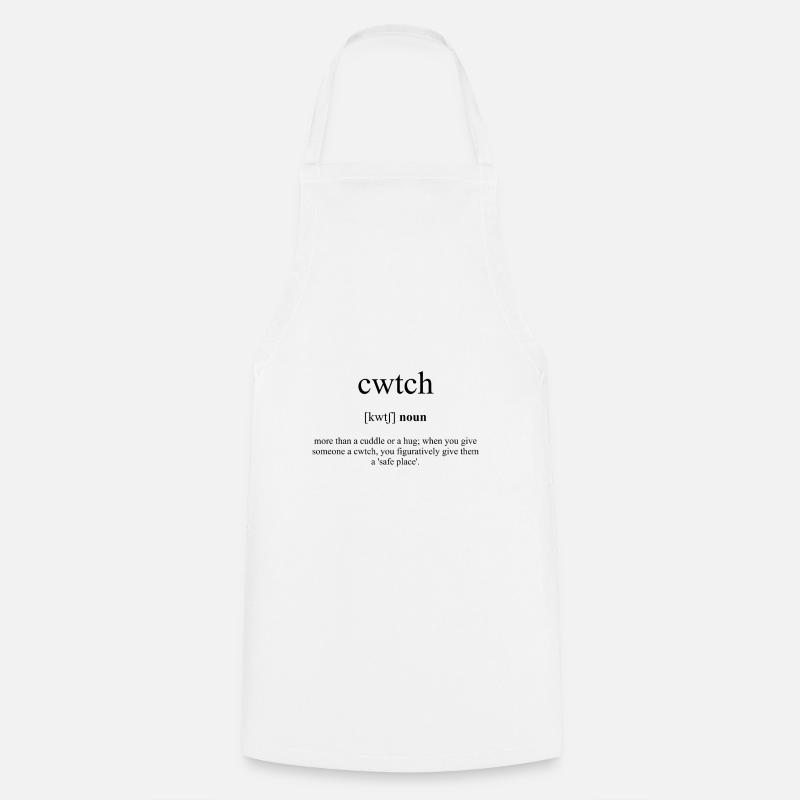 Cwtch Definition Dictionary - Cooking Apron - white