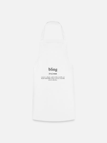 Bling (Klunker) Definition Dictionary - Kochschürze - Weiß
