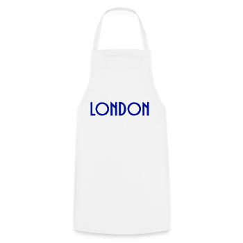 London - Cooking Apron - white - Front - AI Model Male 185 dark (185cm)
