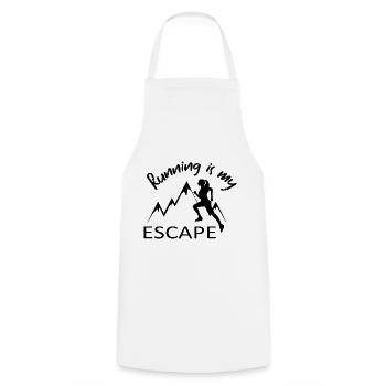 Trail Running - Tablier de cuisine - blanc - Devant - AI Model Male 185 dark (185cm)