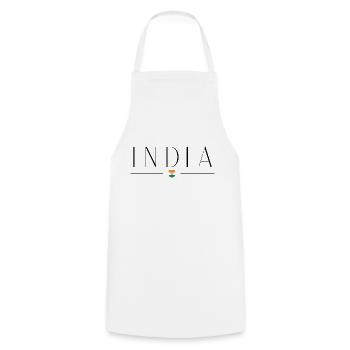 J’aime l’Inde - Tablier de cuisine - blanc - Devant - AI Model Male 185 dark (185cm)
