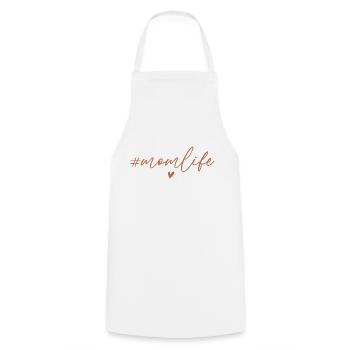 Mom Life - Cooking Apron - white - Front - AI Model Male 185 dark (185cm)