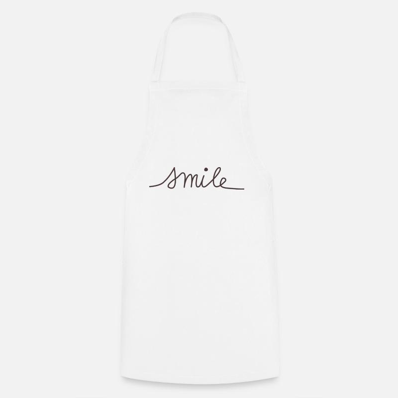 Smile - Cooking Apron - white