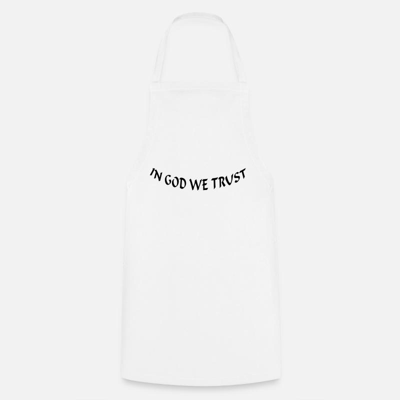 In God we trust (1c) - Tablier de cuisine - blanc