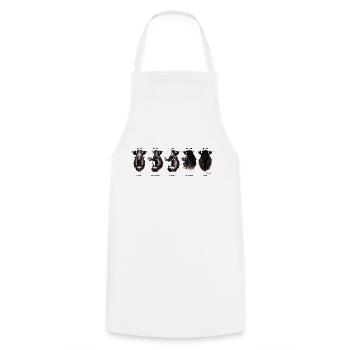 Vues De Sanglier - Tablier de cuisine - blanc - Devant - AI Model Male 185 dark (185cm)