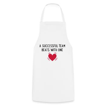 team - Cooking Apron - white - Front - AI Model Male 185 dark (185cm)