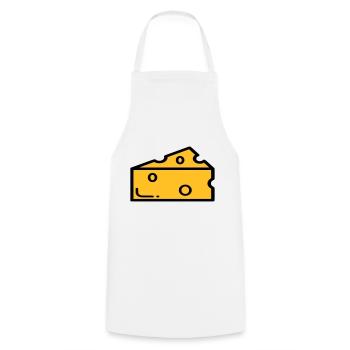 fromage - Tablier de cuisine - blanc - Devant - AI Model Male 185 dark (185cm)