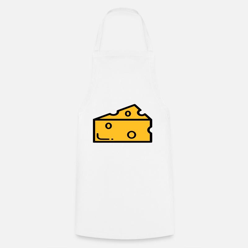 Käse - Kochschürze - Weiß