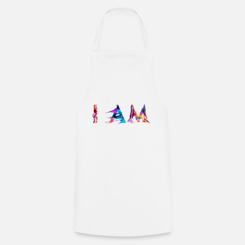 I AM - Tablier de cuisine - blanc