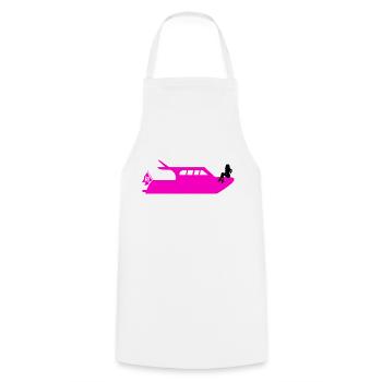 Boat - Cooking Apron - white - Front - AI Model Male 185 dark (185cm)