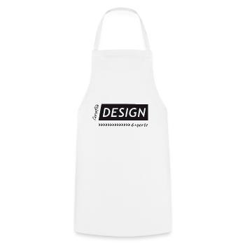 Grafik Design Experte - Kochschürze - Weiß - Vorne - AI Model Male 185 dark (185cm)