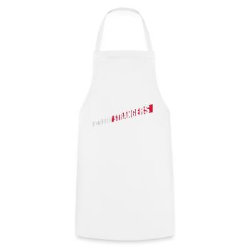 lets stay strangers quote - Cooking Apron - white - Front - AI Model Male 185 dark (185cm)