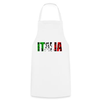 Italia grunge - Cooking Apron - white - Front - AI Model Male 185 dark (185cm)