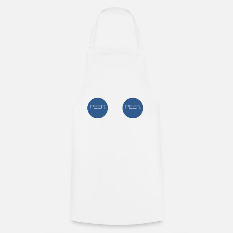 peer to peer - Cooking Apron - white