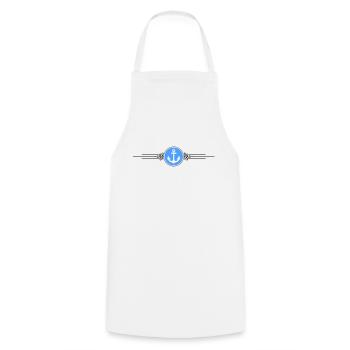 anker symbol strich - Kochschürze - Weiß - Vorne - AI Model Male 185 dark (185cm)