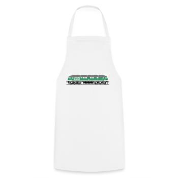 BR 130 côté vert IC inter inter intercity Wismut - Tablier de cuisine - blanc - Devant - AI Model Male 185 dark (185cm)