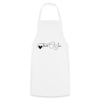 Merci Font Line - Tablier de cuisine - blanc - Devant - AI Model Male 185 dark (185cm)