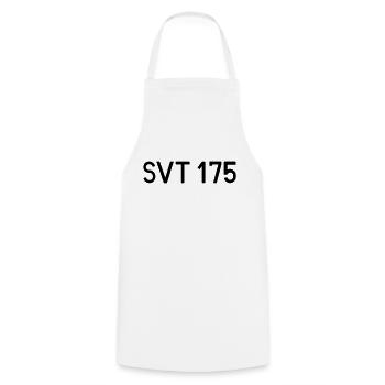 SVT 175 Schriftzug VT 18.16 Görlitz Karlex Karola - Kochschürze - Weiß - Vorne - AI Model Male 185 dark (185cm)