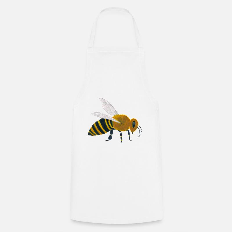 bee - Cooking Apron - white