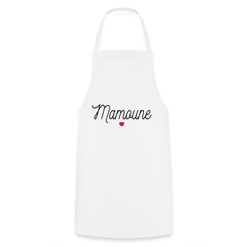 MAMOUNE MAMAN MAMIE - Tablier de cuisine - blanc - Devant - AI Model Male 185 dark (185cm)
