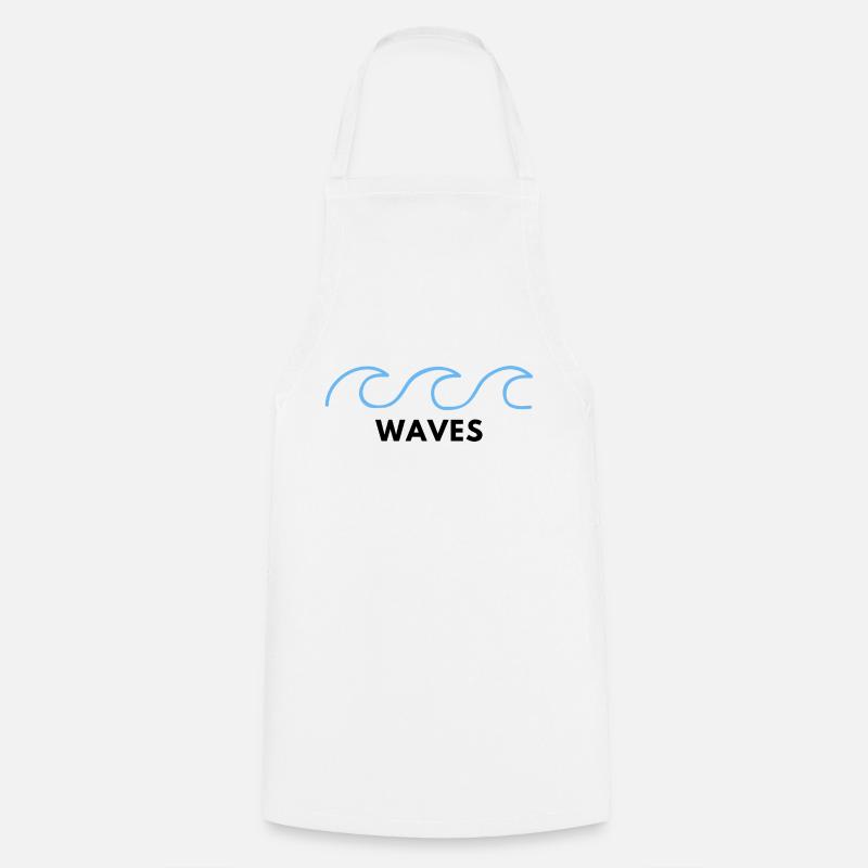 WAVES - Kochschürze - Weiß