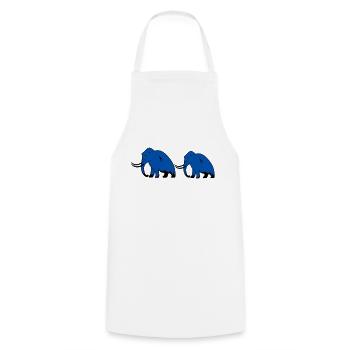 Mammut 2 - Tablier de cuisine - blanc - Devant - AI Model Male 185 dark (185cm)