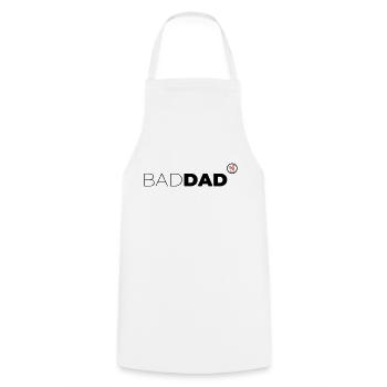 Bad Dad - Kochschürze - Weiß - Vorne - AI Model Male 185 dark (185cm)