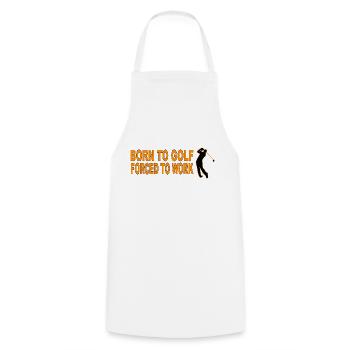 Les enfants au golf forcés de travailler - Tablier de cuisine - blanc - Devant - AI Model Male 185 dark (185cm)