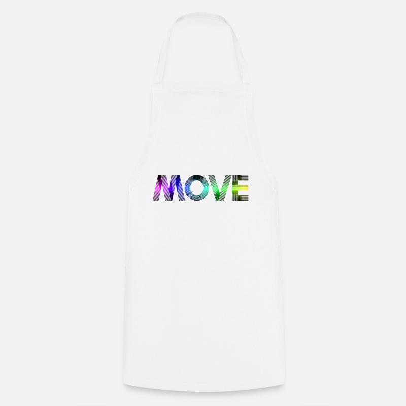 Move - rainbow - Tablier de cuisine - blanc