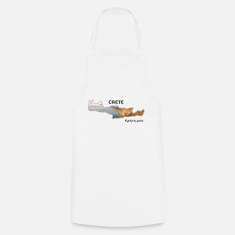 Crète Comos Plage - Tablier de cuisine - blanc