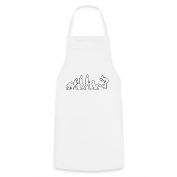 Fitness Athletes Strength Training Muscle Bodybuilder - Cooking Apron - white - Front - AI Model Male 185 dark (185cm)