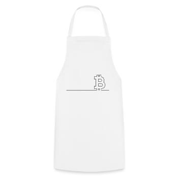 Bitcoin Trading Crypto Stocks - Tablier de cuisine - blanc - Devant - AI Model Male 185 dark (185cm)