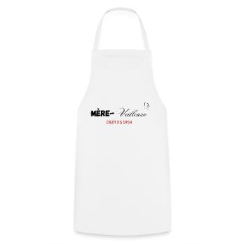 Mère veilleuse depuis 1958 - Tablier de cuisine - blanc - Devant - AI Model Male 185 dark (185cm)