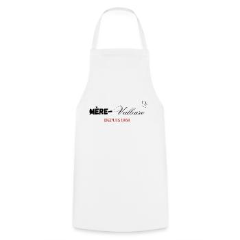 Mère veilleuse depuis 1968 - Tablier de cuisine - blanc - Devant - AI Model Male 185 dark (185cm)
