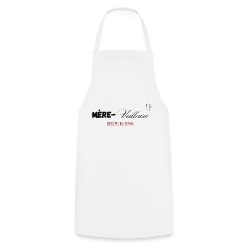 Mère veilleuse depuis 1996 - Tablier de cuisine - blanc - Devant - AI Model Male 185 dark (185cm)