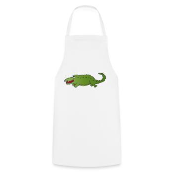Crocodile - Tablier de cuisine - blanc - Devant - AI Model Male 185 dark (185cm)
