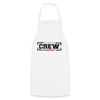 Crew Member Design - Tablier de cuisine - blanc - Devant - AI Model Male 185 dark (185cm)