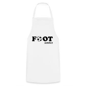 foot addict - Tablier de cuisine - blanc - Devant - AI Model Male 185 dark (185cm)