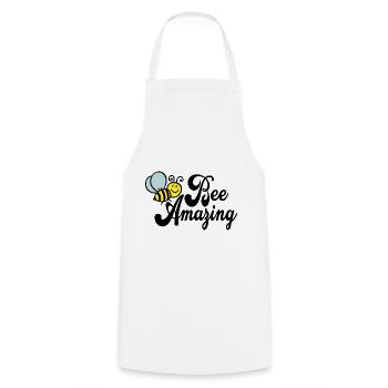Bee Amazing Bee Animals Beekeeper Beekeeping Gift - Cooking Apron - white - Front - AI Model Male 185 dark (185cm)