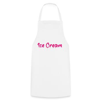 Glace - Tablier de cuisine - blanc - Devant - AI Model Male 185 dark (185cm)
