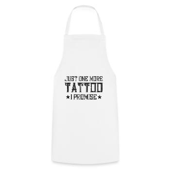 Funny Tattoo Slogan Slogan Motto - Cooking Apron - white - Front - AI Model Male 185 dark (185cm)