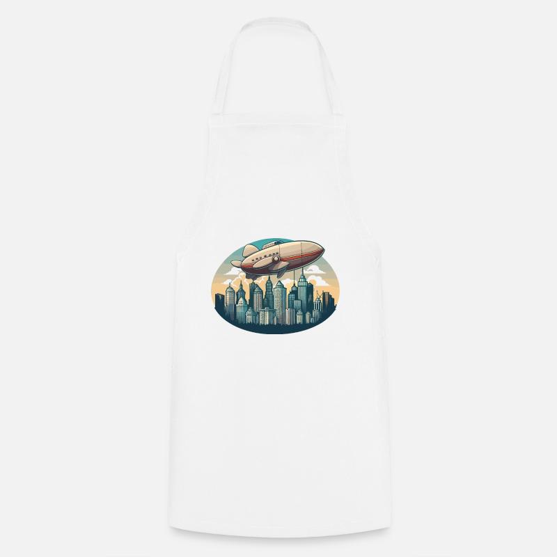 Le dirigeable Majestic - Tablier de cuisine - blanc
